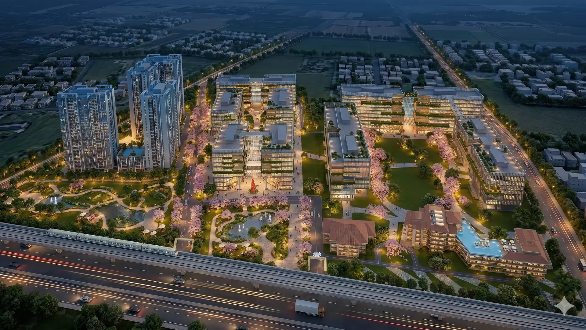 Masterplan Night View